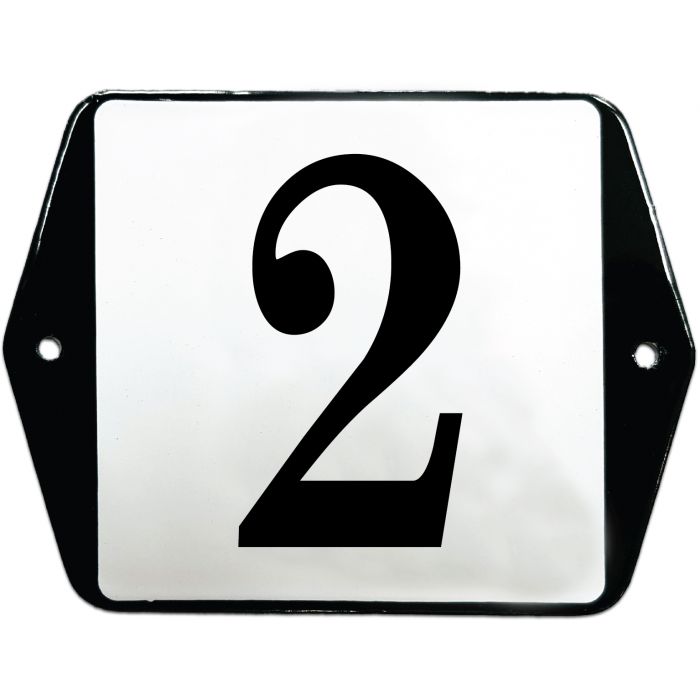 Enamel house number plate no. 64, oval, white-black Nr. 64 / oval/Weiß