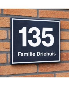 Modern naambord model Bloomingdale