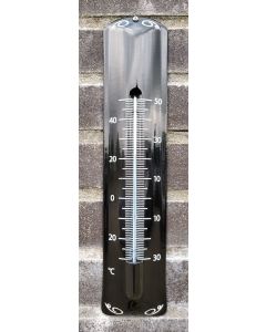 Thermometer deco zwart