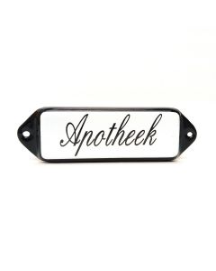 Apotheek "oor" Schuinschrift