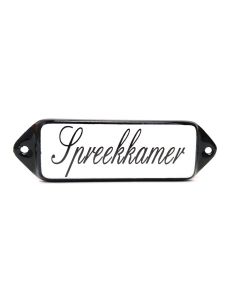 Spreekkamer "oor" Schuinschrift