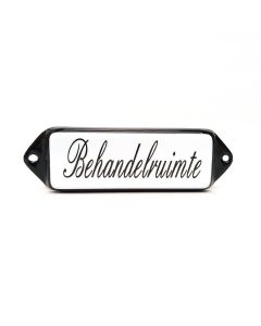 Behandelruimte "oor" Schuinschrift