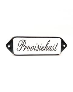 Provisiekast "oor" Schuinschrift