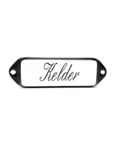 Kelder "oor" Schuinschrift
