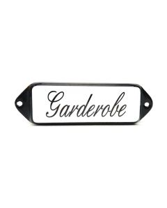 Garderobe "oor" Schuinschrift