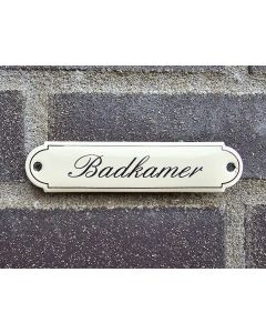 Naambordje Badkamer