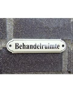 Naamplaatje Behandelruimte
