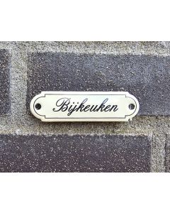 Deurbordje Bijkeuken Klassiek schuinschrift