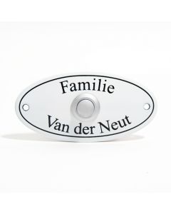 Naambord met deurbel