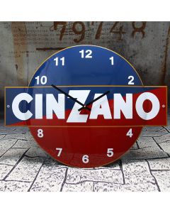 Emaille Klok Cinzano