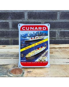 Cunard fastest nostalgisch emaille