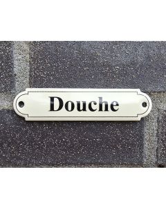 Naamplaatje Douche