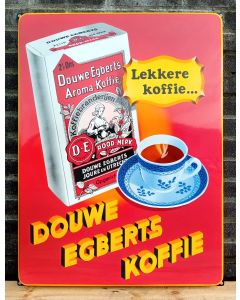 Douwe Egberts Koffie emaille bord