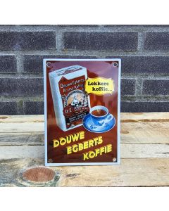 Douwe Egberts emaille bord klein
