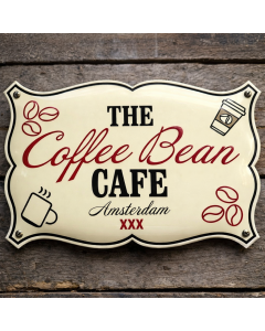 Bedrijfsbord nostalgische vorm