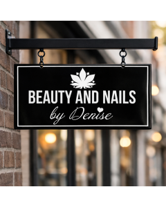 Dubbelzijdig uithangbord Modern 40x20 cm