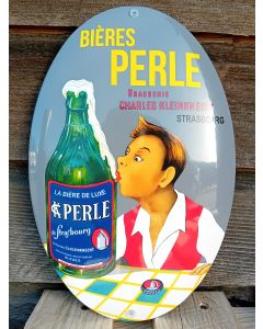 Emaille bord Bieres Perle strasbourg