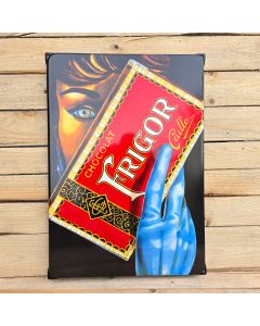 Emaille bord Frigor chocolat