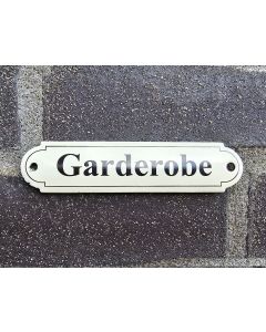 Naamplaatje Garderobe