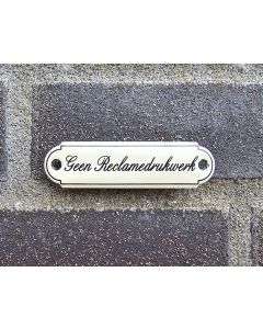 Deurbordje Geen reclamedrukwerk Klassiek