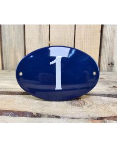 emaille huisnummer ovaal