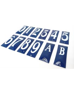 Huisnummer studentenhuis blauw-wit