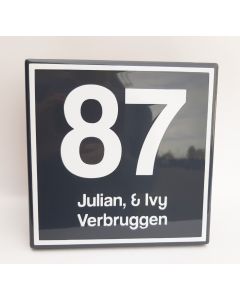 Modern huisnummer model Bloomingdale