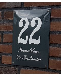 Combi huisnr + naam zonder kader
