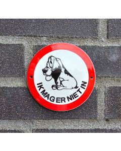 Verbodsbordje Ik mag er niet in