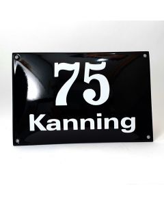 Combi huisnr + naam zonder kader