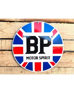 BP Motor spirit vintage emaille bord