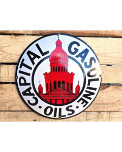 Capital Gasoline Oils - Gebold Emaille Bord