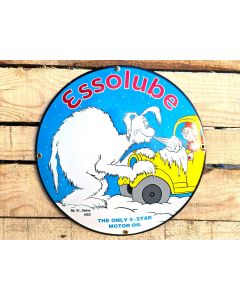Essolube "The Only 5-Star Motor Oil" - vintage emaille bord