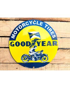 Good Year Motorcycle Tires - Vintage Emaille bord