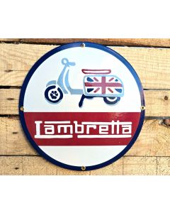 Lambretta - Vintage Emaille Bord