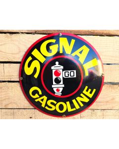 Signal gasoline traffic light - Emaille bord