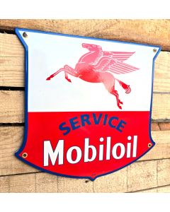 Mobiloil service sign emaille bord
