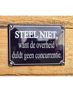 One liner bord Steel niet