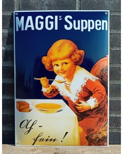 Emaille wandreclame Maggi Suppen