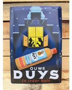 Ouwe Duys Metalen wandbord met reliëfdruk