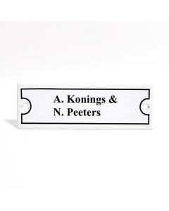 Naamplaatje model Woonstad