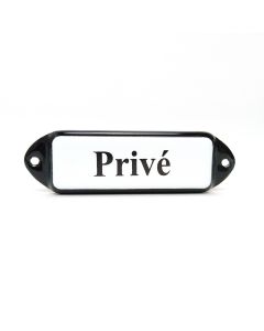 Naamplaatje Prive "oor"