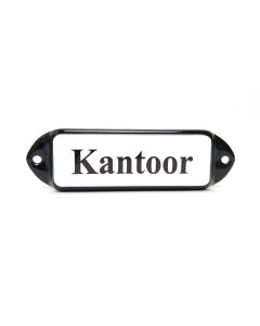 Naamplaatje Kantoor "oor"