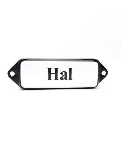 Naamplaatje Hal "oor"