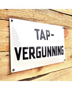 Horeca bord Tapvergunning