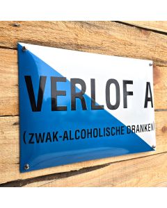 Horeca bord Verlof A