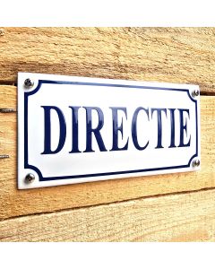 Emaille bord Directie