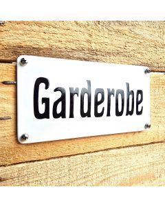 Garderobe emaille bord