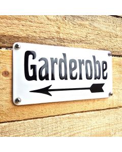 Garderobe "pijl naar links"