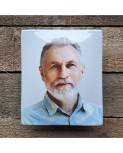 Emaille foto voor op een grafsteen